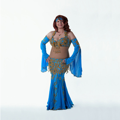 Blue bedlah  belly-dance-gear